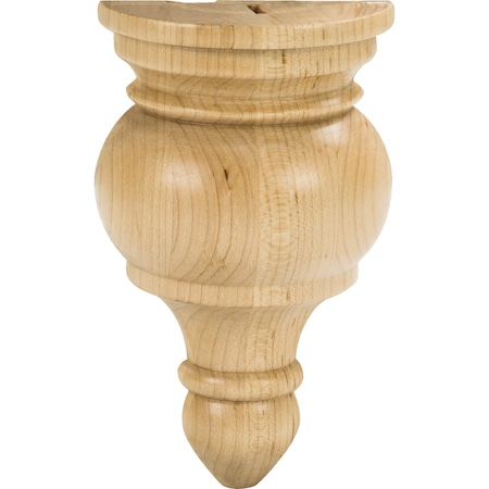 3-1/4 Wx1-5/8Dx5-1/2H Oak Transition Finial